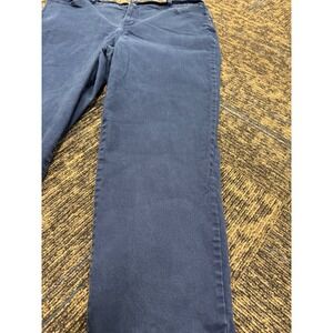 Gloria Vanderbilt Amanda Navy Blue High Rise Tapered Jeans Womens 18W Average